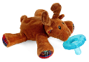 WubbaNub™ Reindeer with Plaid Pacifier (SKU: WN32543)