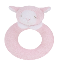 Angel Dear™ Ring Rattle - Lamb - Pink (SKU: AD1603)