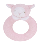 Angel Dear™ Ring Rattle - Lamb - Pink