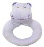 Angel Dear™ Ring Rattle - Hippo - Purple