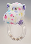 DOUGLAS® Ring Rattle - Pastel Dot Hippo