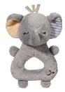 DOUGLAS®  Gray Elephant Rattle (SKU: DTR1292)