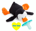 WubbaNub™ Black & White Penguin Pacifier (SKU: WN31104)