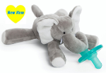 WubbaNub™ Gray Elephant Pacifier