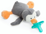 WubbaNub™ Grey Penguin Pacifier